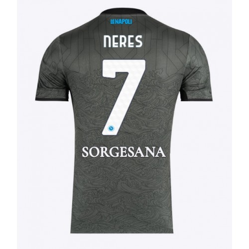 Pánský Fotbalový dres SSC Napoli David Neres #7 2024-25 Třetí Krátký Rukáv